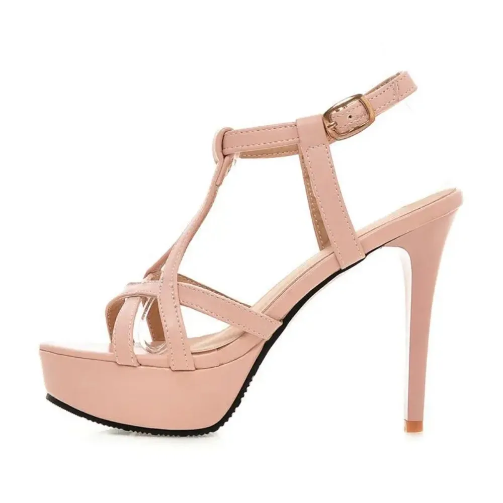 2026 Summer Sexy Fashion Big Size 34- 45 Sandals Ladies Lady Shoes High Heel Women Party Super Pumps M51