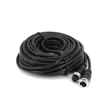 4 دبوس الطيران تمديد كابل الفيديو 3m 5M 10M 15M 20M لشاحنة حافلة مراقبة اتصال الكاميرا