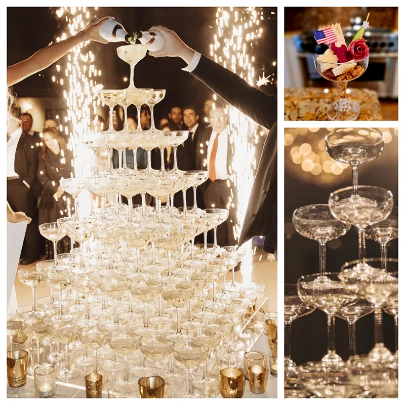 5/7/8 الطبقة الشمبانيا برج نظا - مراجعة Champagne Tower Set وسعره