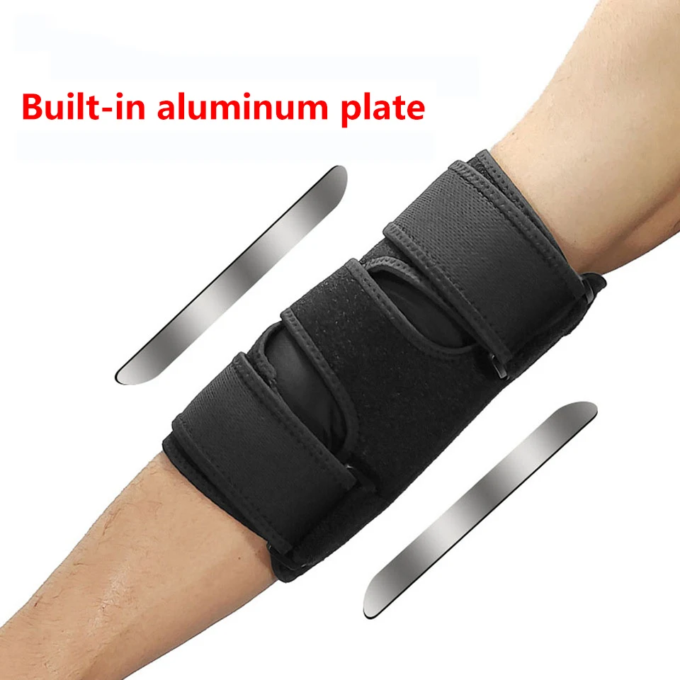 1Pc Set Elbow Support Stabilizer with 2 Detachable Metal Splints for The Treatment of Cubital Tunnel Syndrome Myositis