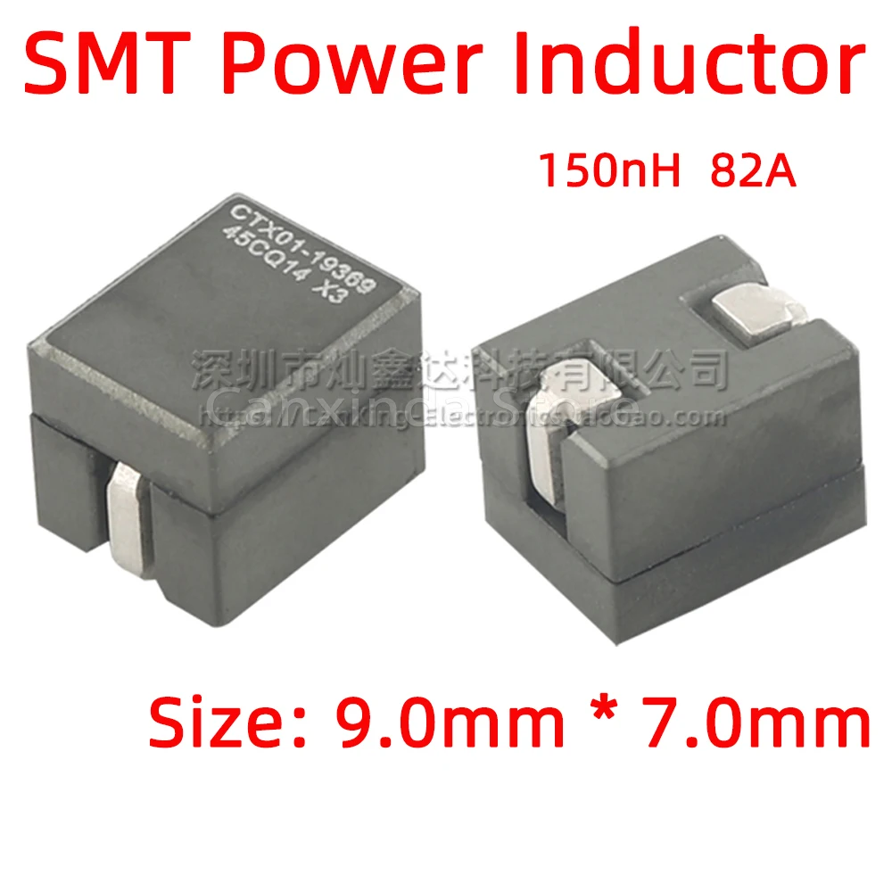 2pcs CTX01-19369-R CTX01-19369 SMD SMT Moulded Power Inductor Inductance 150nH 82A High Large Current Moulding Filter 9*7mm