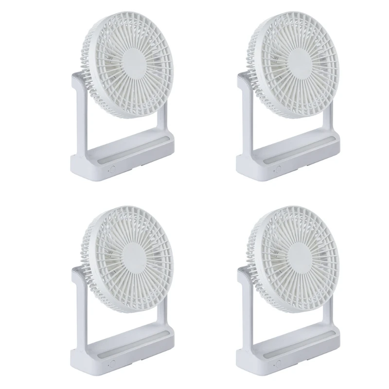 Wireless Punch-free Wall Mounted 3 Gear Wind Circulation Air Cooling Fan with LED Light Electric Ventilator Desktop Fan