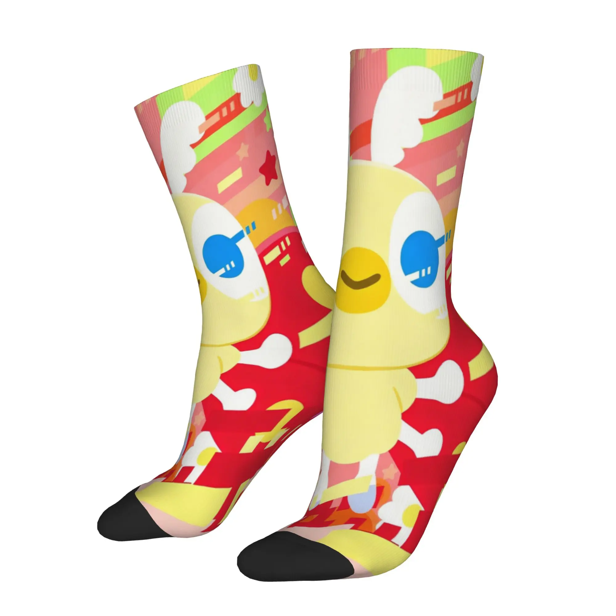 Chibi Monster Raids Again Socks Men Women Polyester Cartoon Socks Novelty Spring Summer Autumn Winter Middle Tube Socks Gift