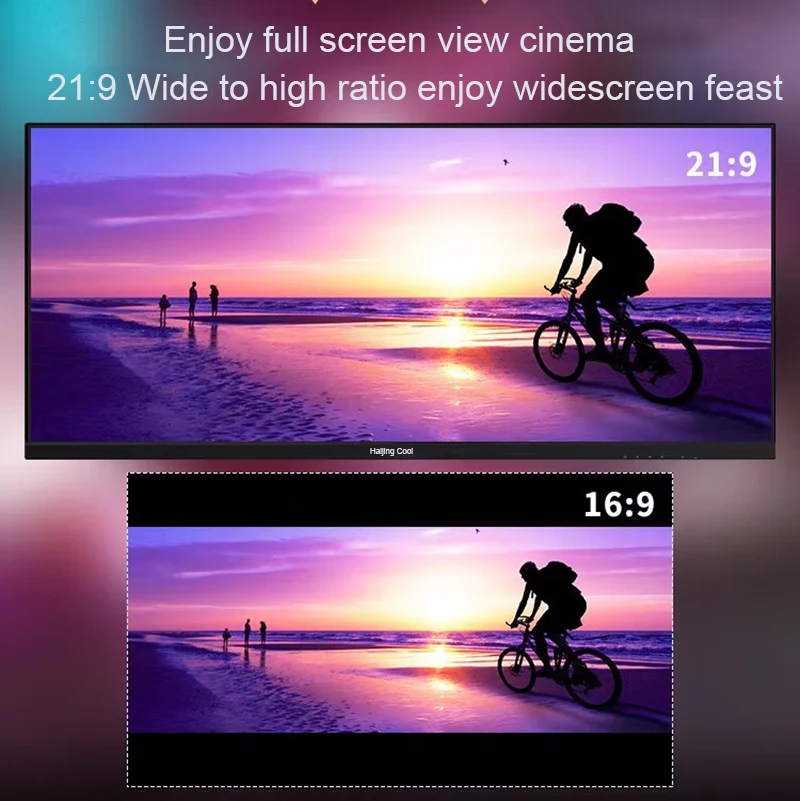 Haijing Cool Gaming Monitor IPS Lcd-Monitoren 34 Inch 21:9 165Hz 144Hz Dp/3440*1440 Resolutie Sync Technologie Display