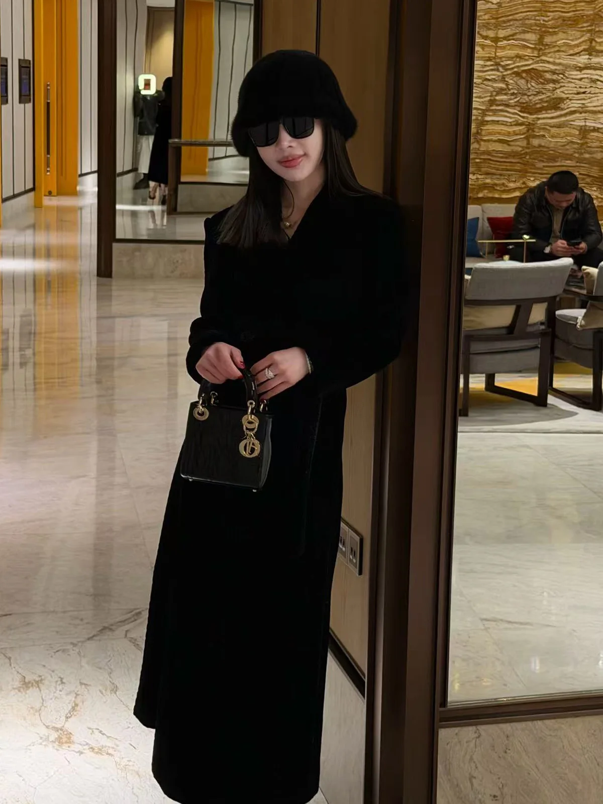 

Long Chinese Sle Folr Collar Coat for Women with Belt Eastern Aesthetic Moon Debut Ele Commuter Slim Fit Polyester ...