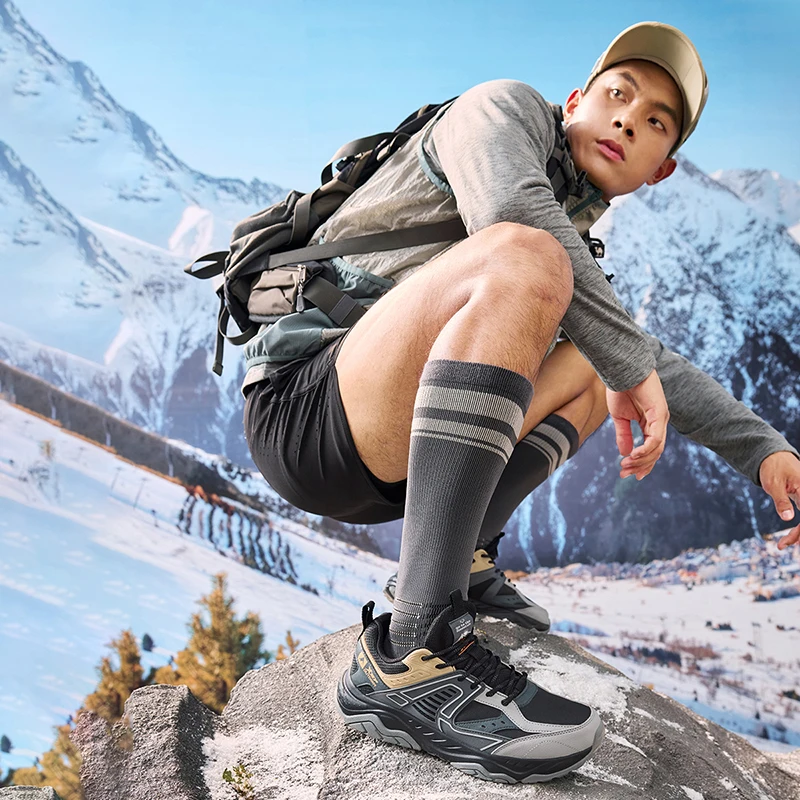 Xtep Классическая походная Уличная обувь для мужчин 2024 зимняя износостойкая спортивная обувь устойчивые удобные кроссовки 976419170018