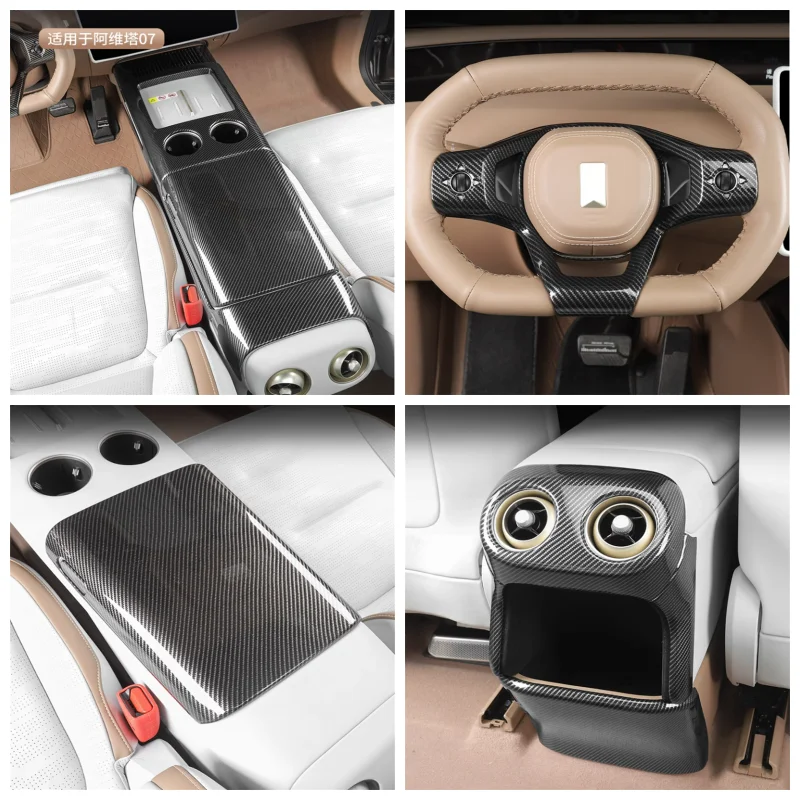 

For CHANGAN AVATR 07 2024 2025 Interior Accessories Central Control Gear Shift Rear Air Outlet Decorative Protective Cover