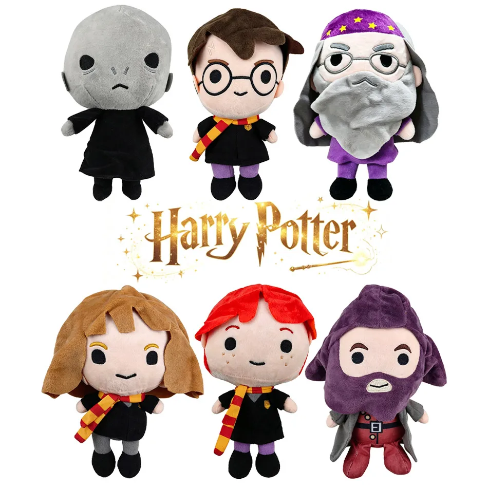 NUEVO 2026 Original Peluche de Harry Potter con Bufanda, Muñeco de Peluche de Personaje de Película y TV, Muñeco de Peluche de PP, Lindo Regalo de Cumpleaños