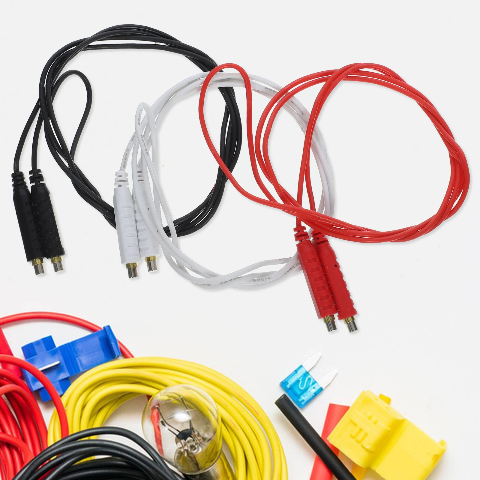 

1 set 6 Magnetic Test Leads 20AWG Flexible Silicone Jumper Wires 30V AC 5A Professional Electrical Experiment Multimeter Voltage