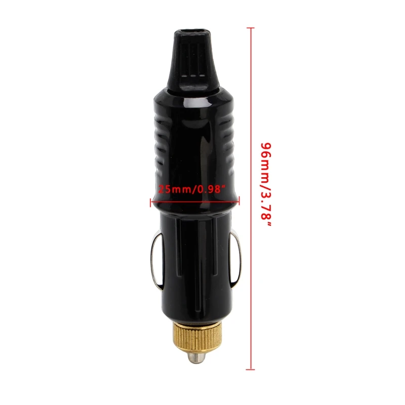 12V-24V Car Cigarette Socket Plug Connector Power Port Outlet Converter No Welding High Temperature Resistance