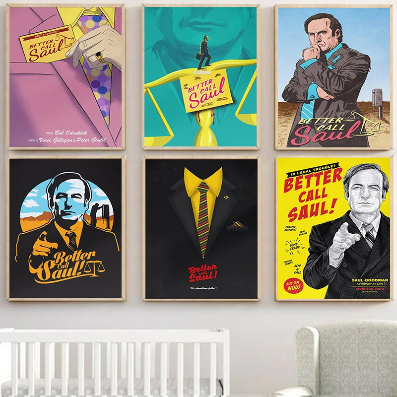 Better Call Saul American Goodman TV Series Classic Movie Poster Print Wall Art Pictures Canvas Painting Living Room Home Decor