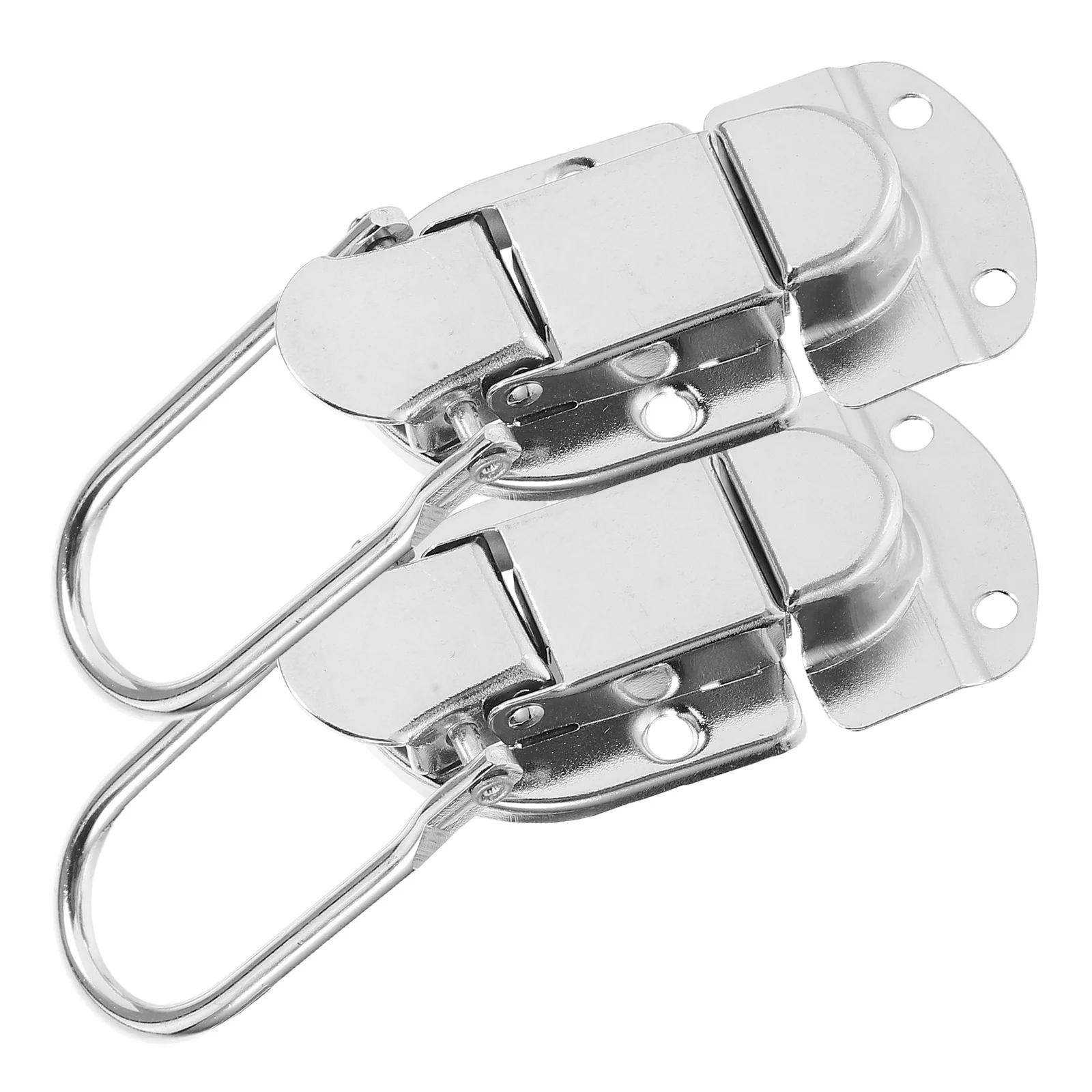 

2Pcs Makeup Box Lock Clasp Selflocking Wooden Buckle Secure Jewelry Chest Latch Decorative Hardware Vintage Metal