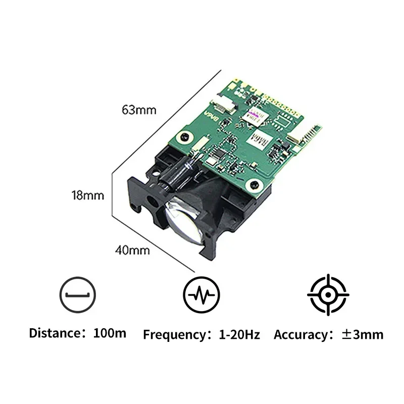 New Version Long Measuring Range 100m Industrial Laser Displacement Sensor SDBM-100 for Object Detection