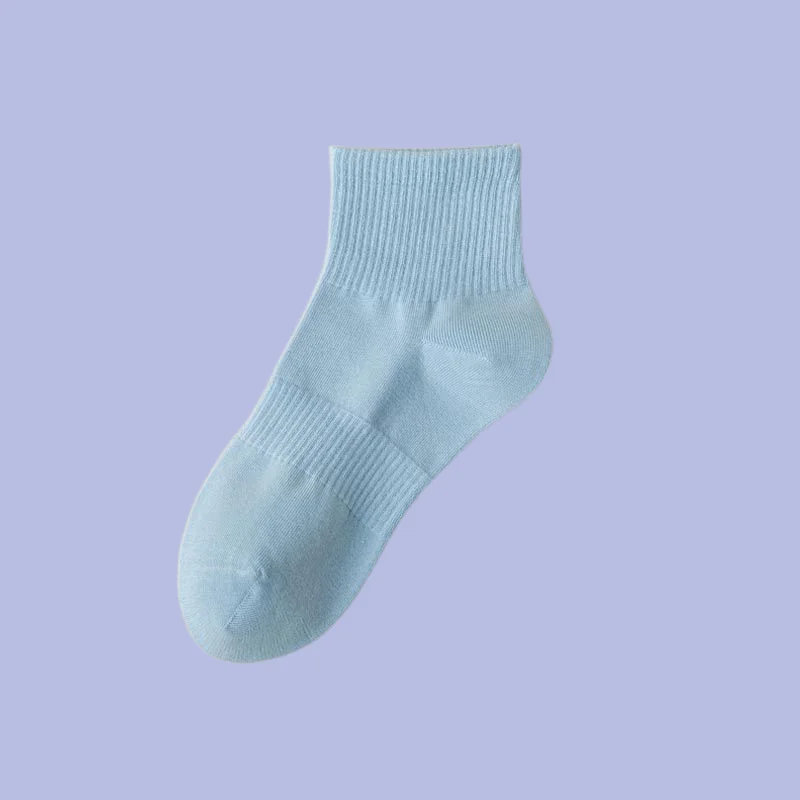 5/10 Paar neue Frühling und Sommer dünne kurze Socken einfarbige atmungsaktive Socken ohne Knochen Frauen einfarbige lässige Baumwoll socken