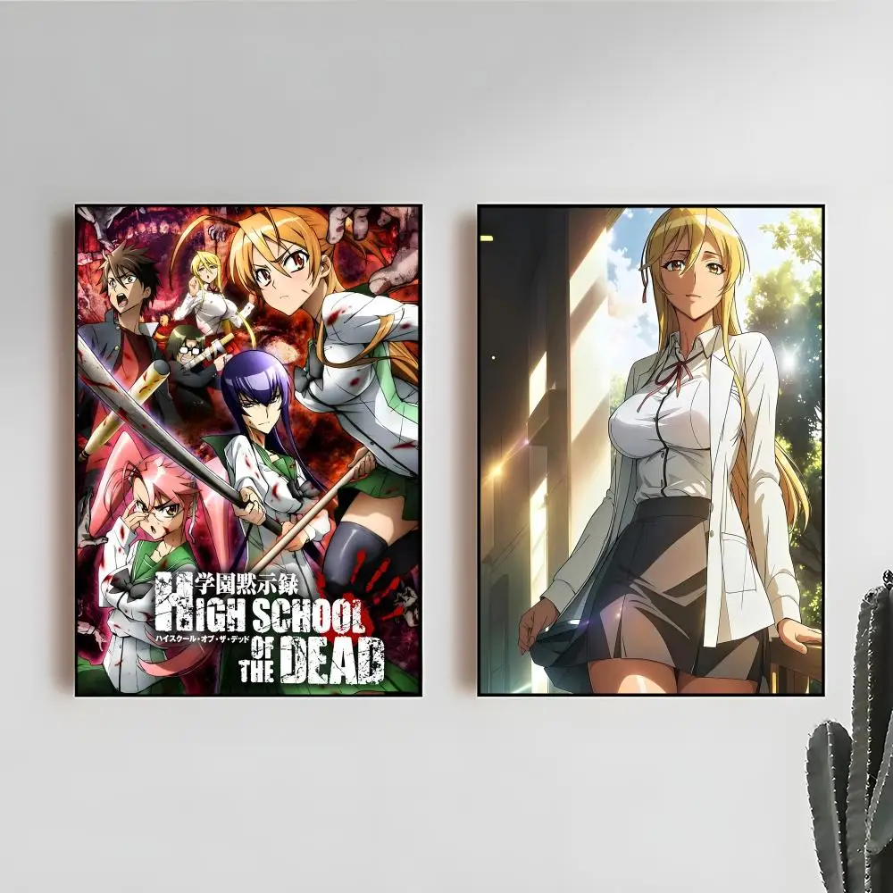 Anime H-Highschool Of The D-Dead Poster Premium Poster For Living Space Home Bar Cafe Wall Decor & Gift
