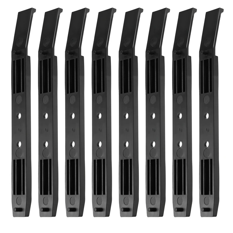 4 Pairs Hard Drive Rails Chassis Cage Accessories Drive Bay Slider Plastic Rails for 3.5 to 5.25 Hard Drive Tray Caddy