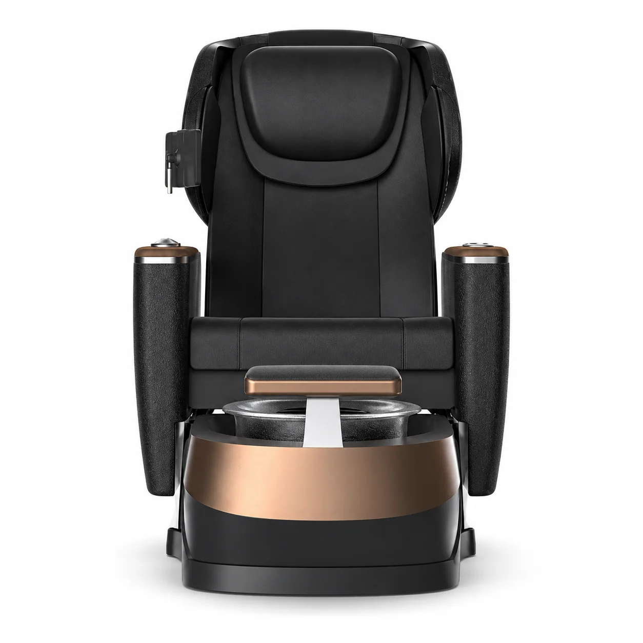 Reclining Foot Massage Chair With Built-in Whirlpool Soaking Tub Comfortable Spa Pedicure Sofa Remote Control Plastic