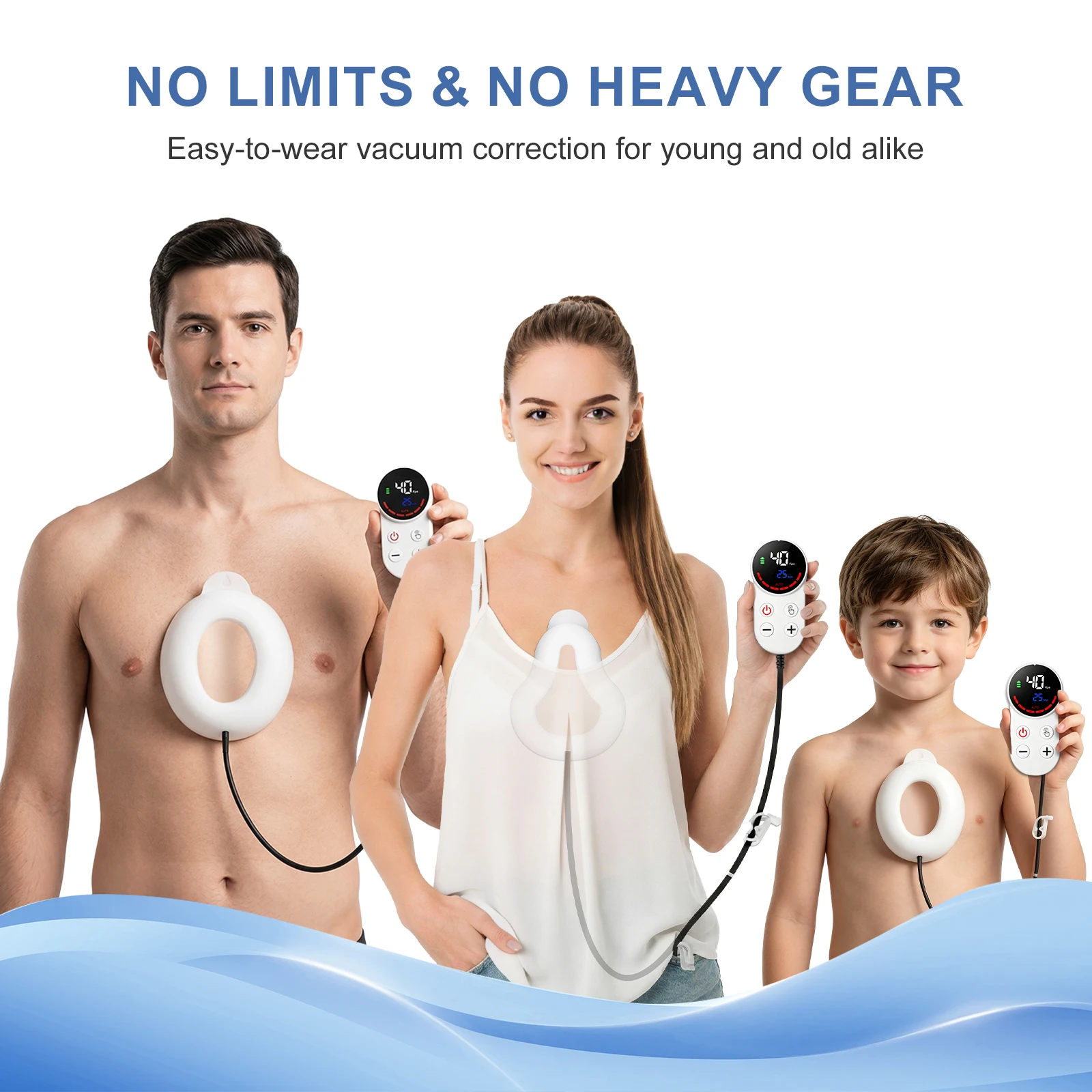 Electric Pectus Correction Rehabilitation For Funnel Chest Orthopedic Brace Pectus Excavatum Brace Vacuum Bell Pectus Excavatum