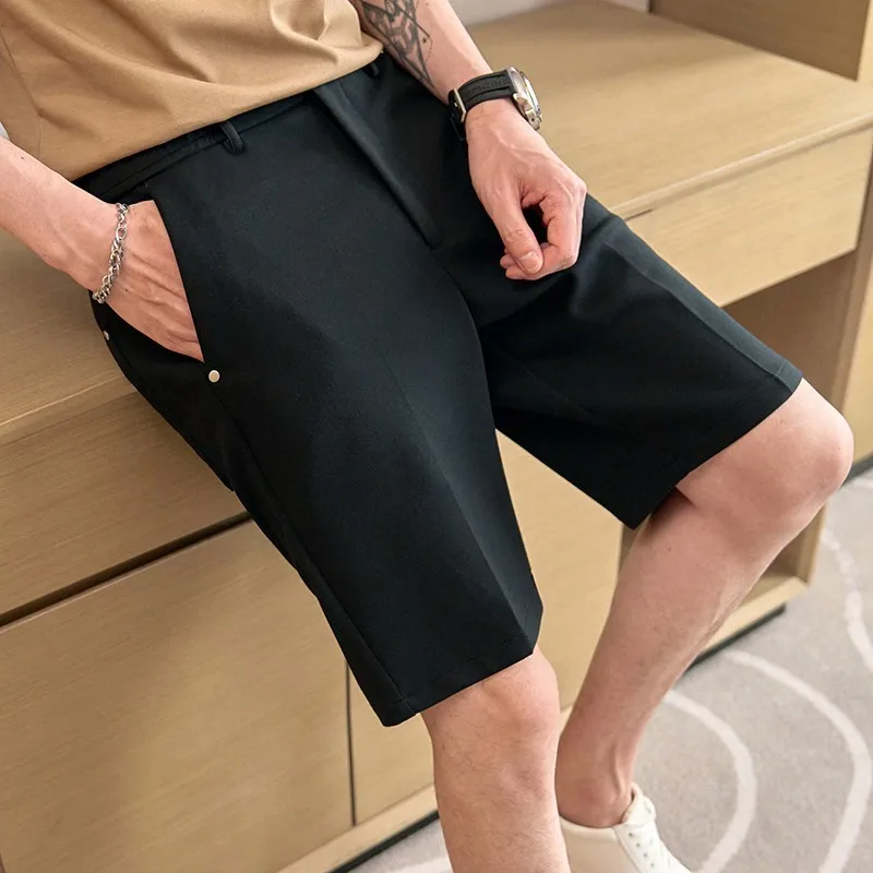 Men's Summer Shorts Trendy Casual 5-Point Pants Korean Style Loose Sports Mid-Length Beach Shorts