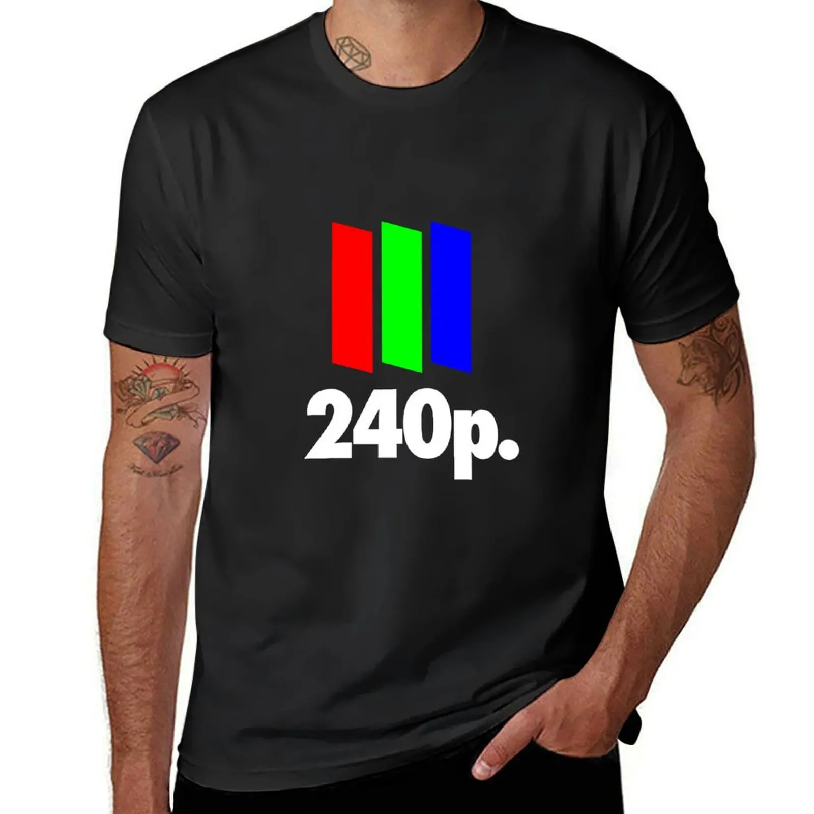 

240p. White Version T-shirt customs design your own summer tops black t shirts for men