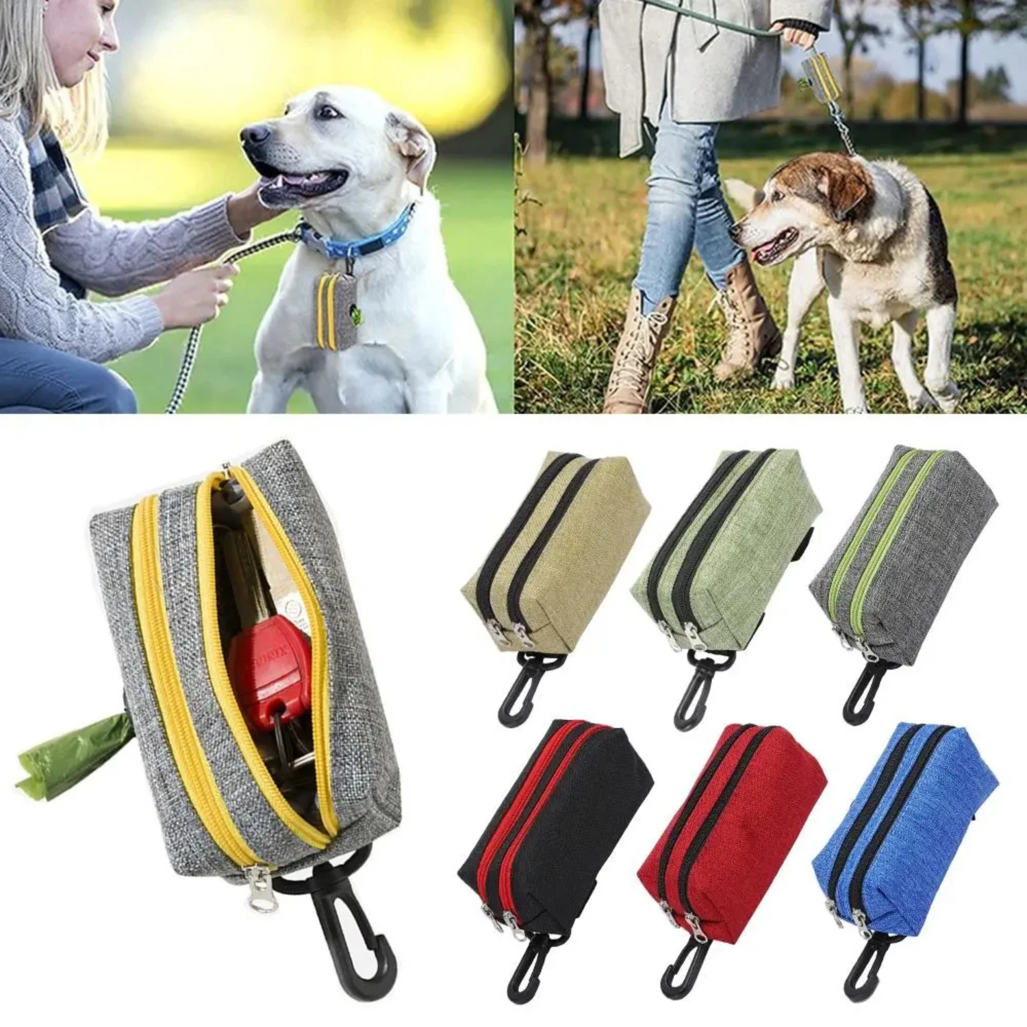 Support de sac à déchets pour animaux de compagnie à double fermeture éclair, commodité ultime et durabilité longue durée, options de livres IMAEasy pour Hassl