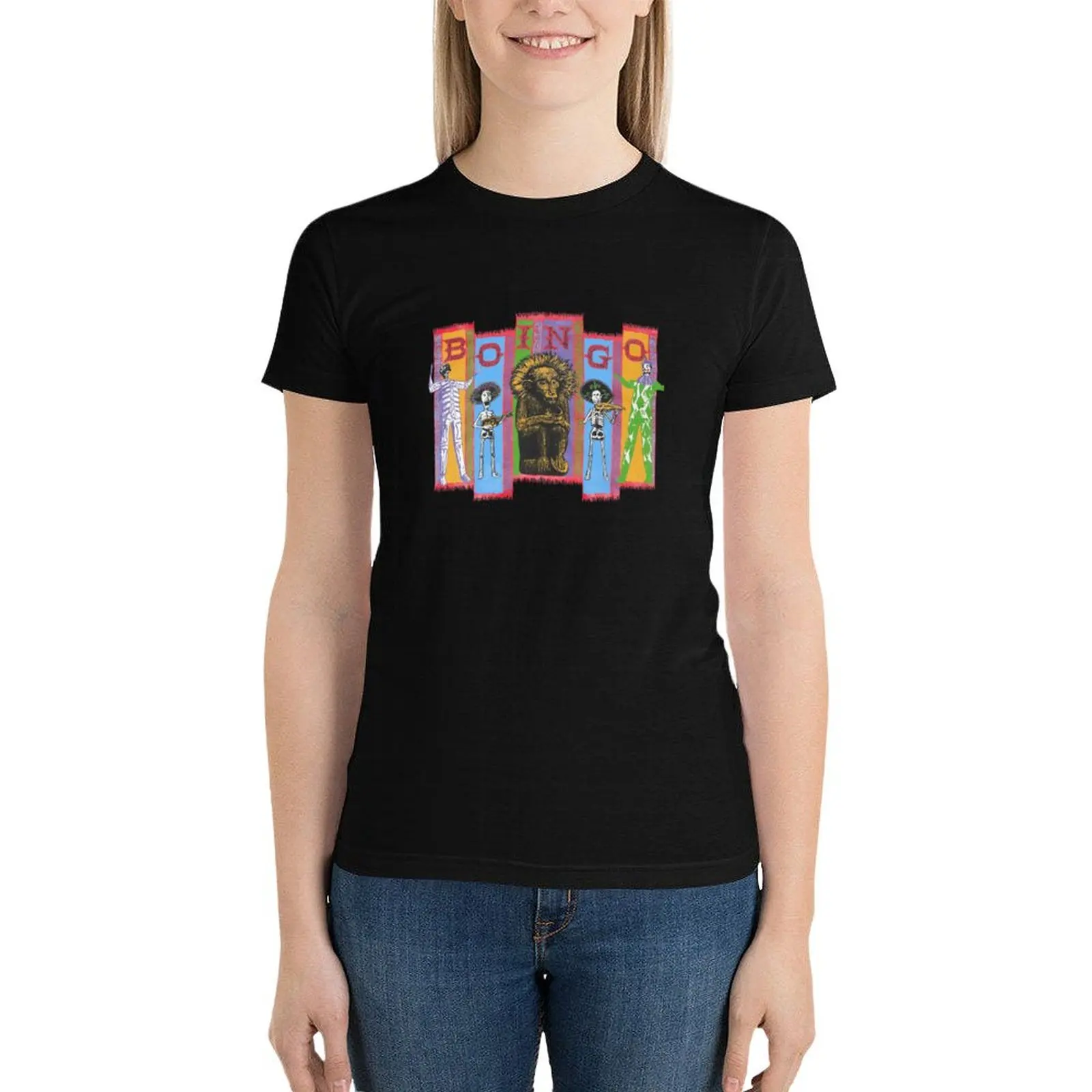 Oingo Boingo camiseta grande para mulheres, roupas femininas, 2 (3)