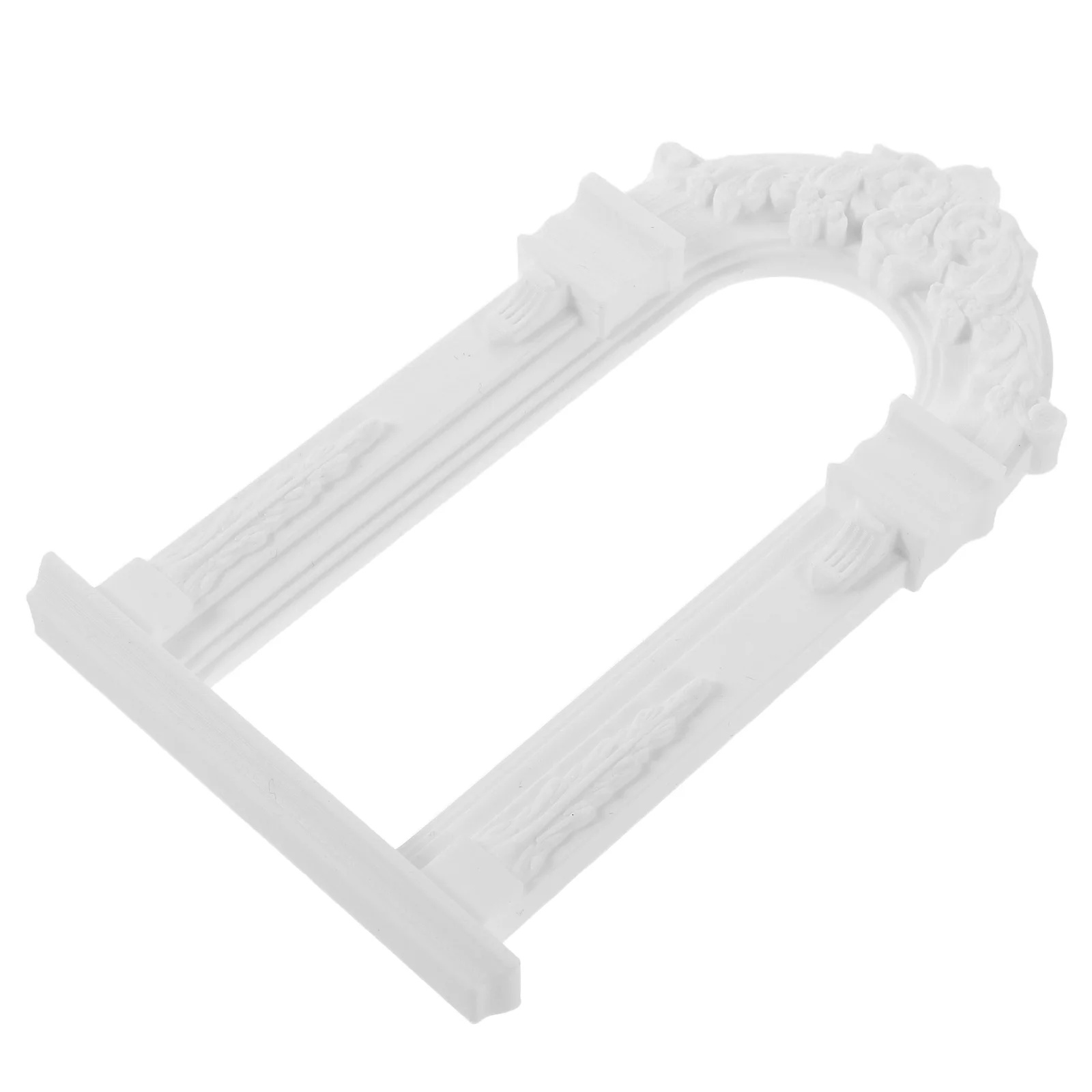 

European Style Wedding Flower Arch Miniature Decorative Ceremony Arch Elegant for Dollhouse Wedding Photography Props
