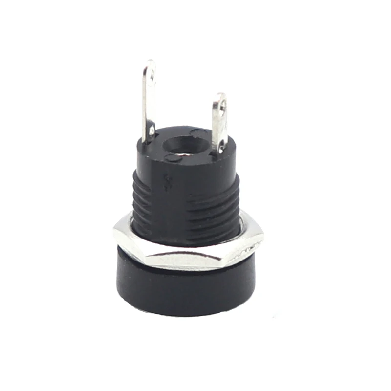 【10Pairs -2Pairs】3A 12V 5.5x2.1mm Plastic Male Plugs DC022 DC Power Socket Female Jack Screw Nut Panel Mount Connector 5.5*2.5MM