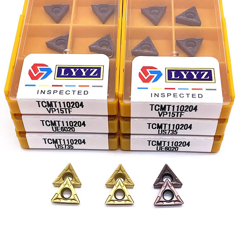 TCMT110204 LY735 LY15TF LY6020 Kim Loại Dụng Cụ Xoay Bên Ngoài Biến Dụng Cụ CNC Công Cụ Dụng Cụ Mài Dao TCMT 110204 Xay Cắt