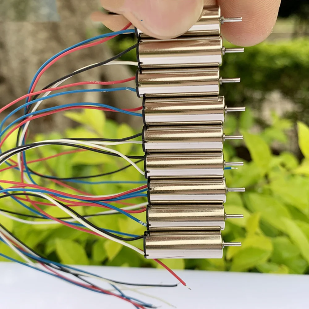 2PCS DC 3.7V Mini 720 Model Helicopter Coreless DC Motor Tiny Mini Ultra High Speed  Four-axis Aircraft RC Drone Quadcopter