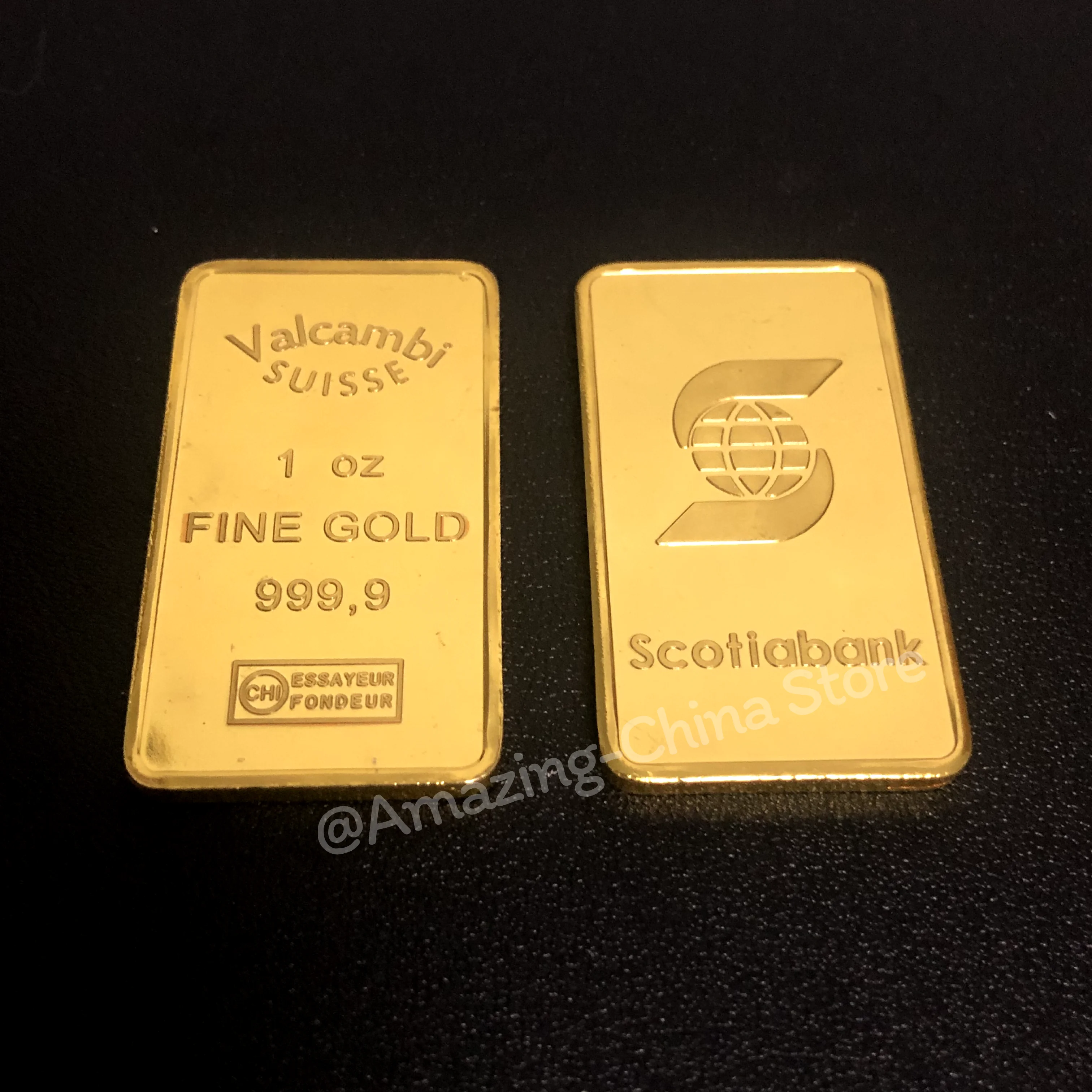 Various From The United States Switzerland Germany Europe 1 Oz Gold Bar Bullion Gold Plated Crafts Collection Gift