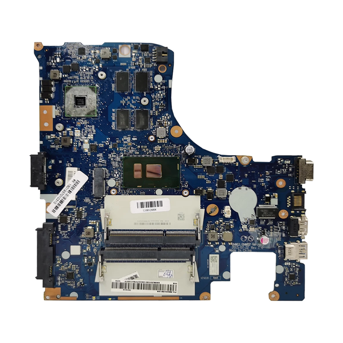 BMWQ1/BMWQ2 NM-A481 Carte Mère Pour Lenovo 300-15ISK Ordinateur Portable Carte Mère 5B20K38211 Avec i7-6500U CPU V2G GPU 100% TEST OK