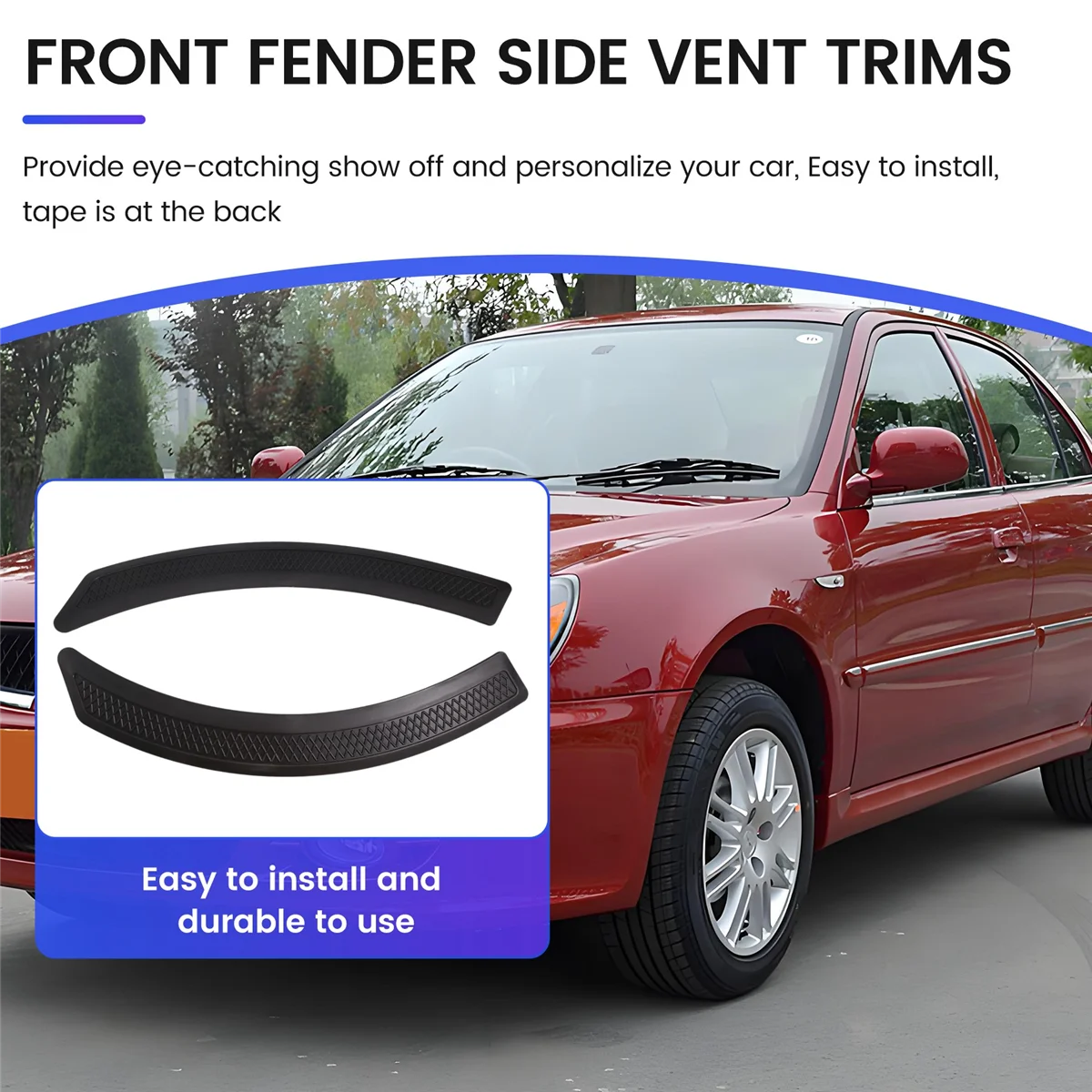 

Надежная-2 шт., наклейка на переднее крыло автомобиля, боковое вентиляционное отверстие, крышка в стиле EVO для Mitsubishi Lancer 2008-2015-A61E