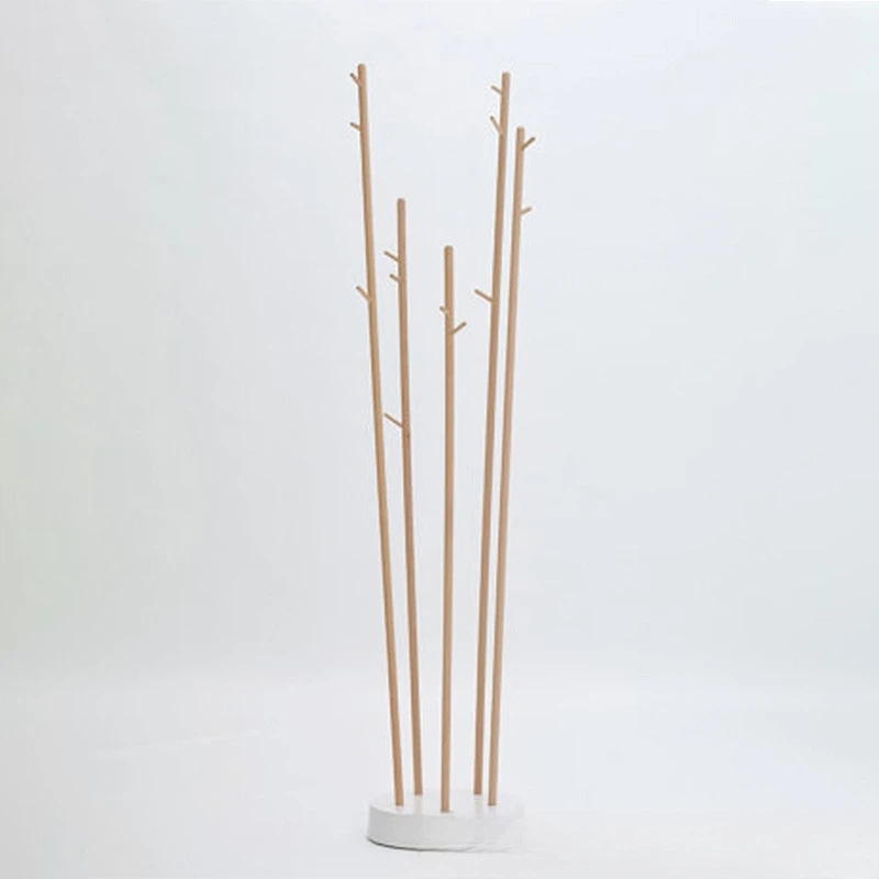 Perchero de suelo de madera maciza