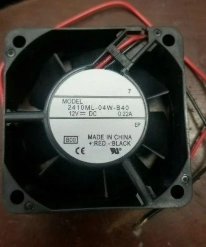 Brand New  2410ML-04W-B40 DC 12V 0.22A 60X60X25Mm Server Cooling Fan Fast Delivery