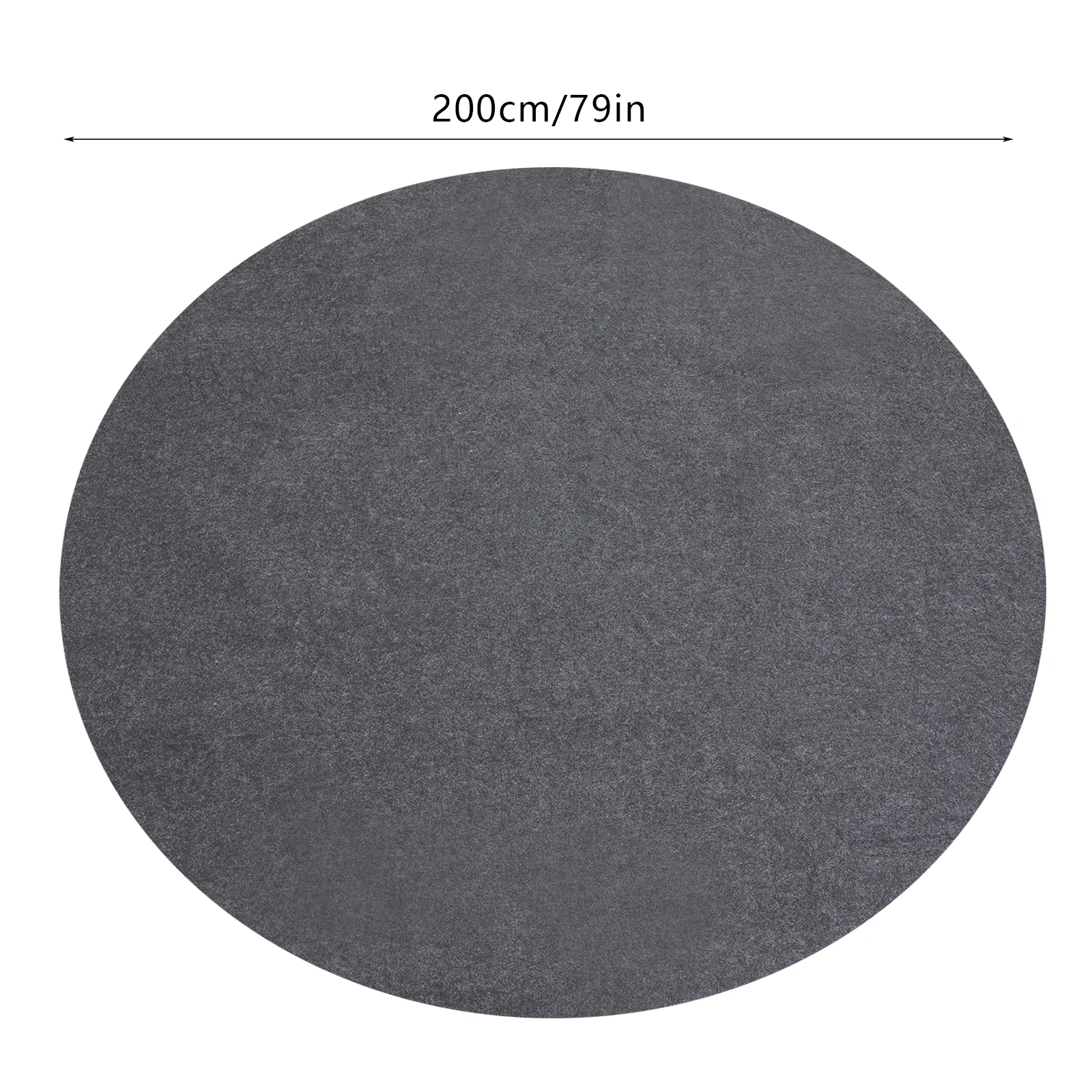 79In Felt Pe Bathroom Anti-slip Mat Round Bathtub Soft Shower Mat Absorbent Foldable for Spa Tubs, Inflatable Hot Tubs Yoga