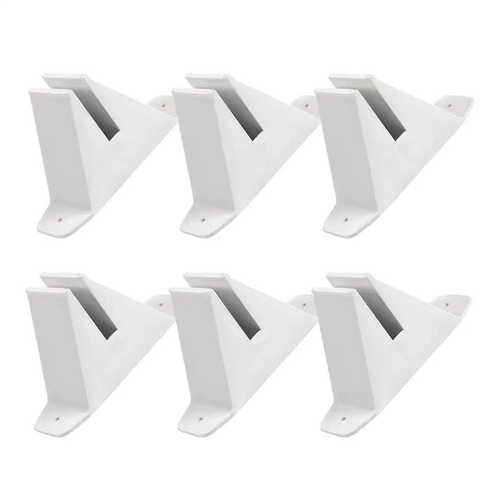 

6 Pcs Fence Base Decorative Post Repair Stakes Garden Fencing Kit Aluminum Stabilizer Christmas Tree St Privacy Screen Holder