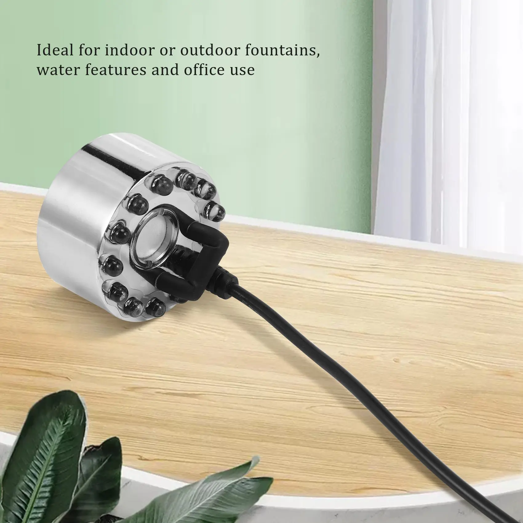 Ultrasonic Mist Maker Fogger Water Fountain Pond 12 LED