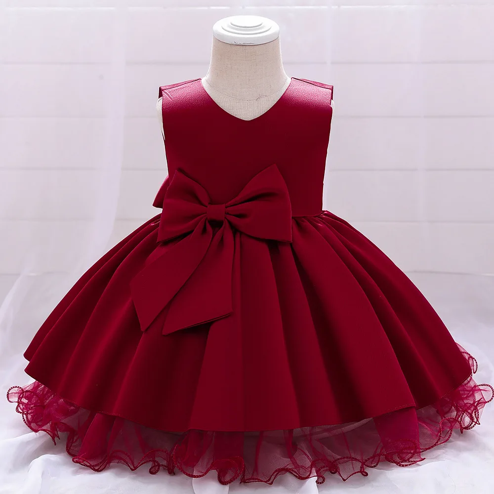 

Christmas Girls Party Dresses Elegant Baptism Princess Dress Girls 1st Birthday Party Pageant Gown Festive Dress For Girl