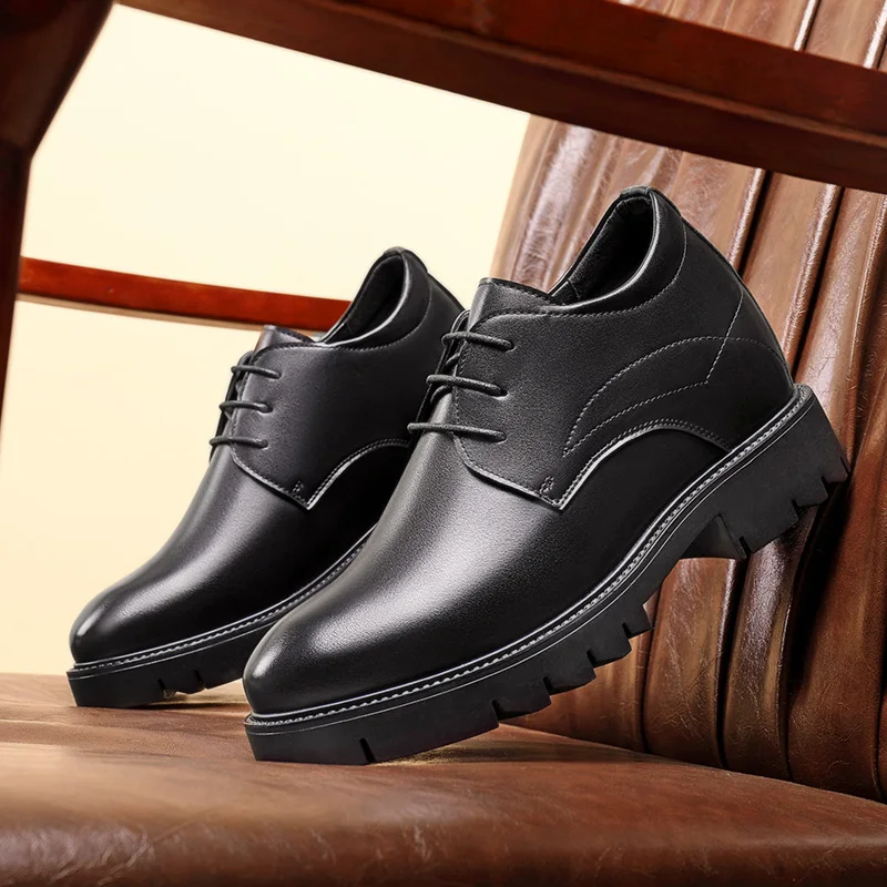height-increasing-cowhide-men's-shoes-fashionable-casual-business-office-thick-soled-men's-formal-shoes