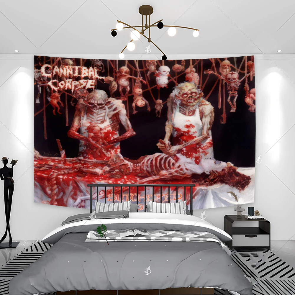 Cannibal Corpses Tapestry Home Decor Aesthetic Wall Hanging Bedroom Domitory Background Cloth Birthday Gift