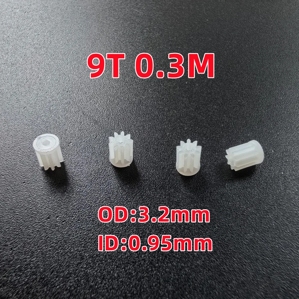 4pcs/bag Plastic Motor Gears 6T 7T 8T 9T 10T 11T 12T 13T 0.3M 0.4M R/C Helicopter Quadcopter Drone Gears Model Toys Spare Parts