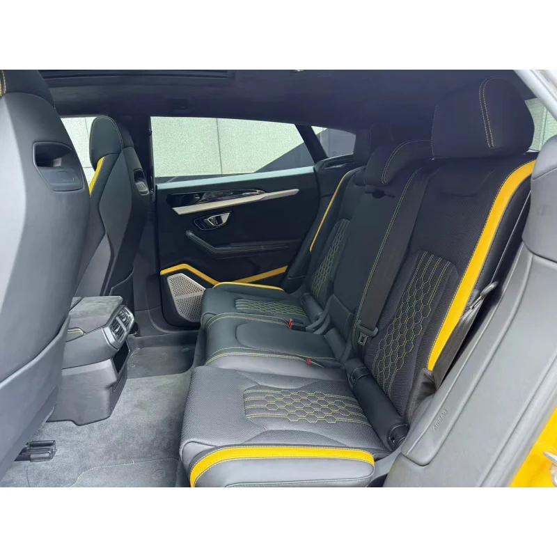 The seats of  Urus are replaced with-covered ultra-luxury car seats.