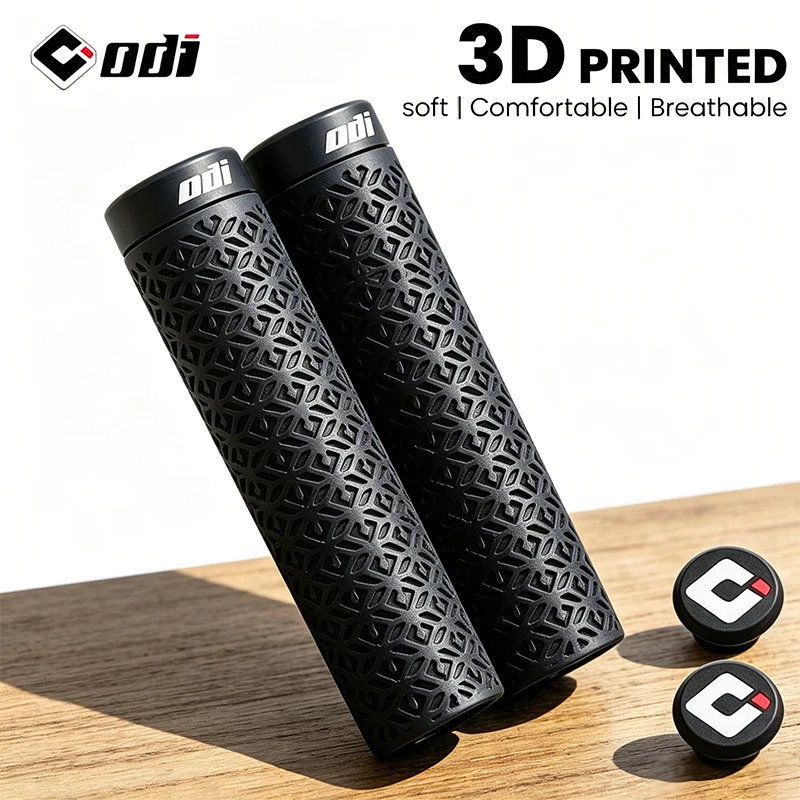 

ODI Bike Grips 3D Printed Ergonomic MTB Handlebar Grip Soft Mountain Bike Bar Cover Anti Slip Shock Absorbing Bicycle Grips