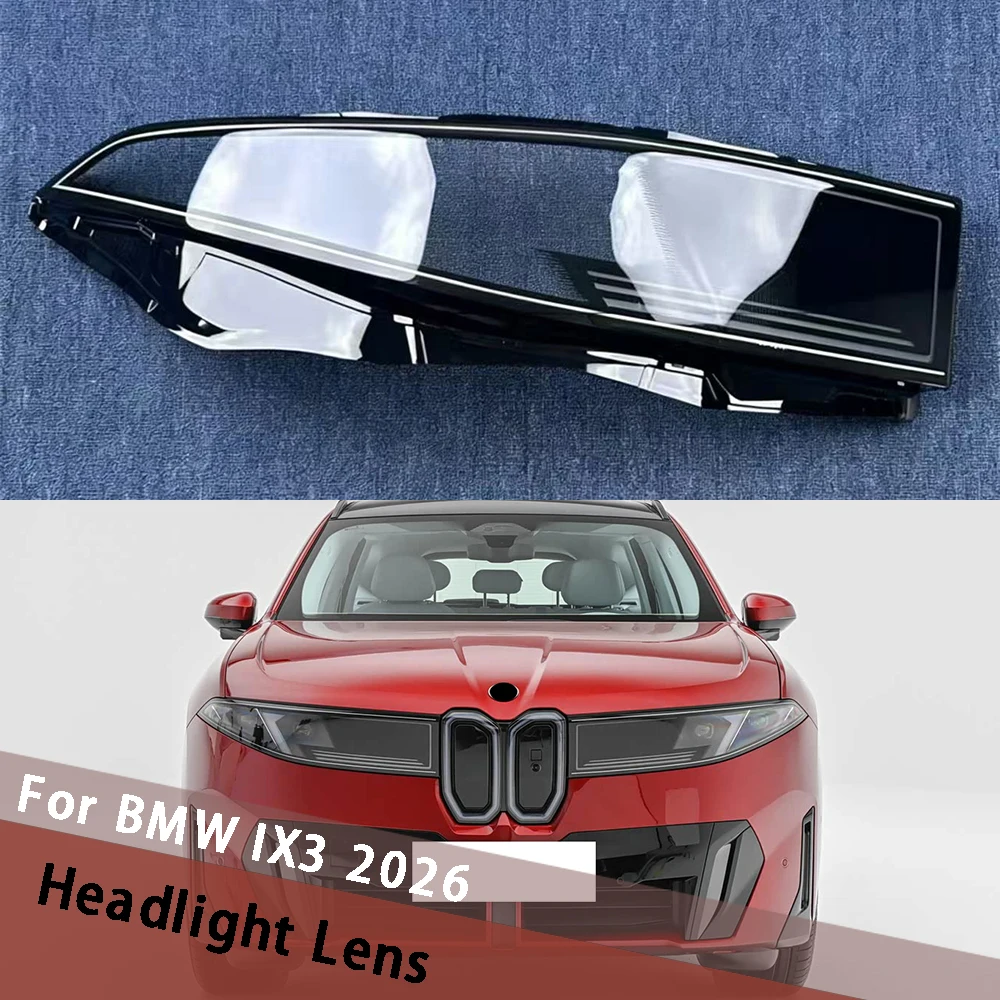 

For BMW IX3 2026 Headlamp Case Front Headlight Cover Head Lamp Shell Lens Caps Light Lampshade Lampcover Housing