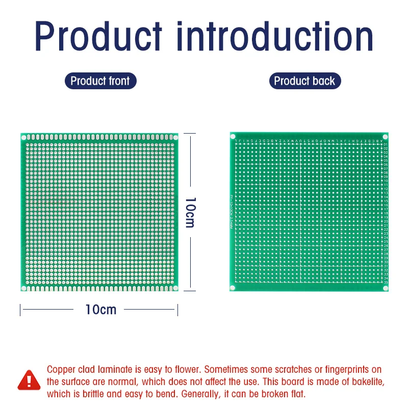 10x10 10x15 10x22 12x18cm Single Side PCB Prototype board Printed circuit board DIY universal pcb board 10*10 10*15 10*22 12*18