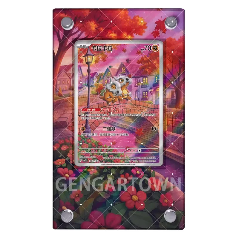 جيب الوحش Charizard Xex بطاقة عرض موقف PTCG مارني Cubone Ceruledge لعبة جمع بطاقة إطار الصورة لعبة هدية الكريسماس #3