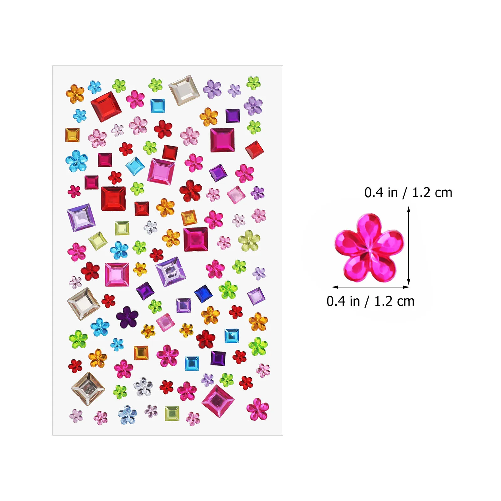 10 Sheets Self Adhesive Gem Rhinestone Stickers Glitter Jewel Bling Stickers for Crafts Phone Decoration Stick on Gems