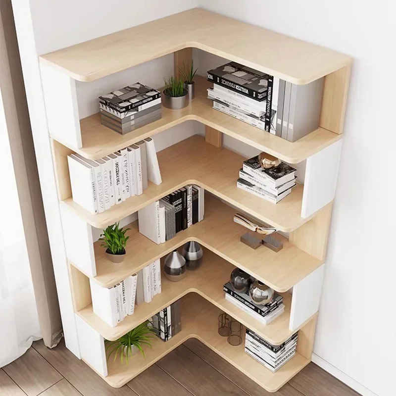 Bookshelf Storage Bedroom Furniture Multipurpose Organizer Cabinet Shelf Display Wooden Desk Home Bookcase Librero Book Shelves