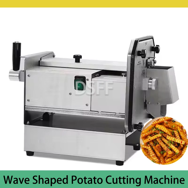 

Electric Wolf Teeth Potato Machine Stainless Steel Wave Fry Machine Fully Automatic Commercial Potato Cutting Machine